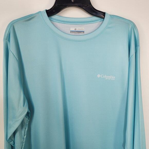 Columbia T Shirt Mens Large Performance Fishing Gear PFG Omni-Shade Long Sleeve - Picture 3 of 11